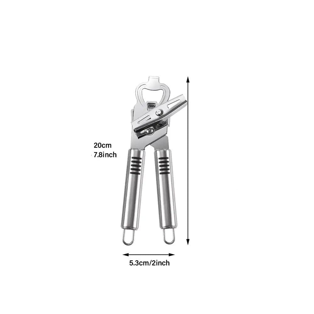 3 In 1 Manual Can Opener, Stainless Steel Heavy Duty Can Opener, Multifunctional Jar Opener, Portable Kitchen Tool, Professional Effortless Openers with Turn Knob Bar 3 In 1 Manual Can Opener, Stainless Steel Heavy Duty Can Opener, Multifunctional Jar Opener, Portable Kitchen Tool, Professional Effortless Openers with Turn Knob Bar